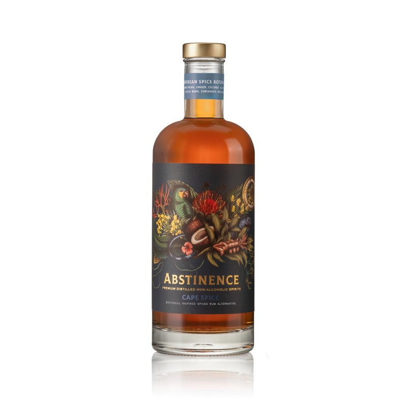 Abstinence Cape Spice Rum Alternative, 750ml, Award-Winning Non Alcoholic Spirit, Spiced Beveraged, Botanical Inspired, Bold Flavor with Smooth Finish, Zero Proof Mocktail - Image 1